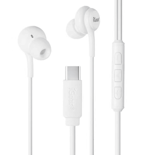 I Gear Earbuds USB Type C White