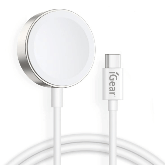 I Gear Apple Watch Charger Magnetic with USB-C connector and sleek design.