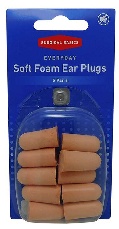 Surgical Basics Everyday Foamr Ear Plugs 5 Pairs