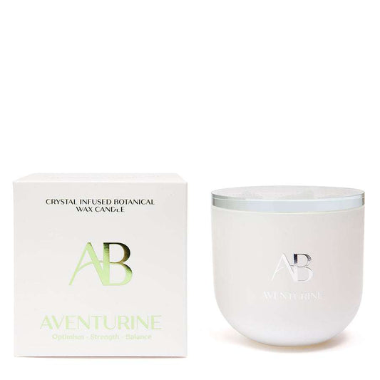 Aventurine Crystal 340g Candle