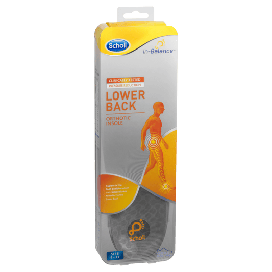 Scholl Lower Back Orthotic Insole Size 7 - 8.5