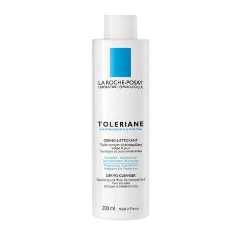 La Roche Posay Toleriane Gentle Cream Dermo-Cleanser 200ml bottle for facial cleansing and makeup removal.