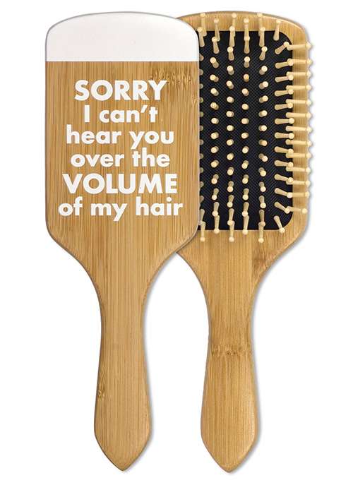 Lush Brush Hair Brush Bamboo W Saying