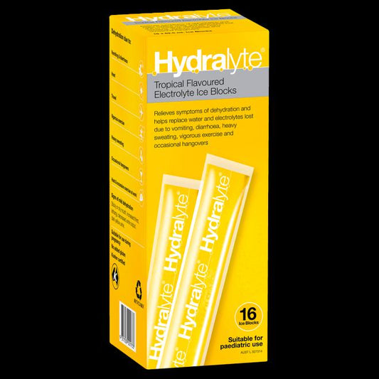 Hydralyte Tropical Ice Blocks 16pk