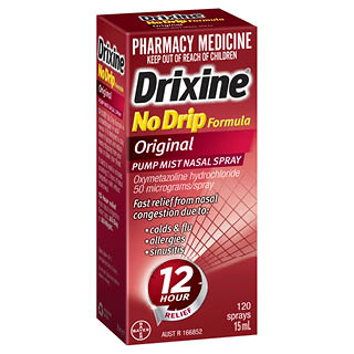 Drixine 12 Hour Relief No Drip Original Nasal Spray 15ml