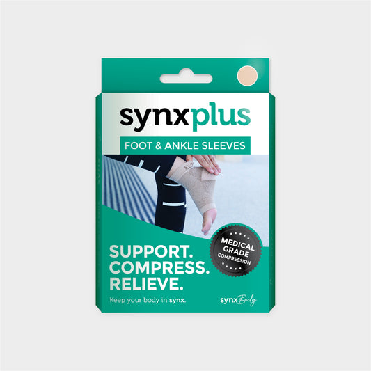 Synxplus Foot & Ankle Sleeves Black Medium