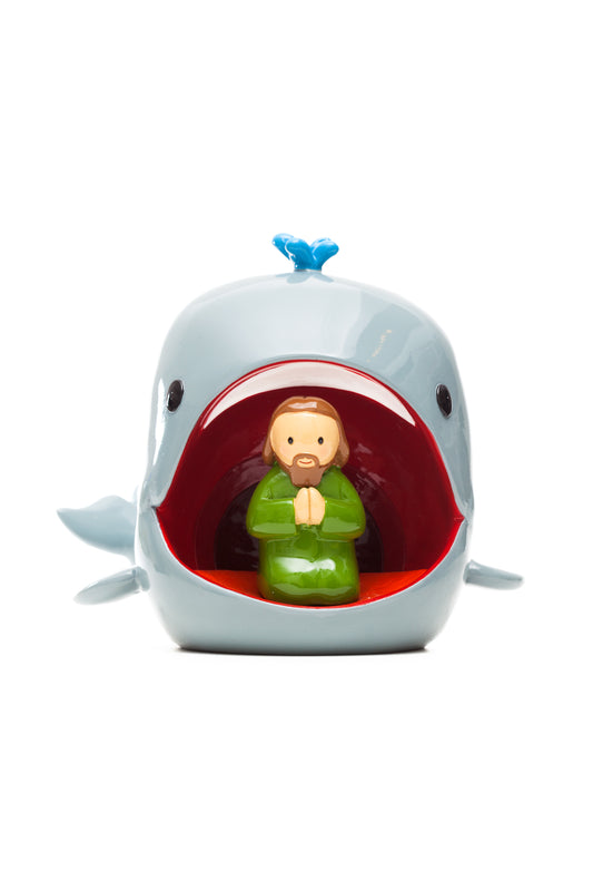 Jonah And The Whale Statue (Little Drops)