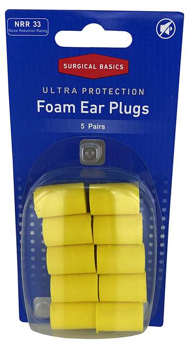 Surgical Basics Ultra Protection Foam Ear Plugs 5 Pairs