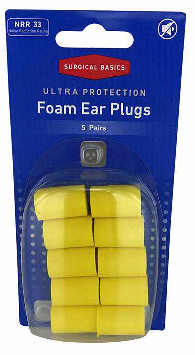 Surgical Basics Ultra Protection Foam Ear Plugs 5 Pairs