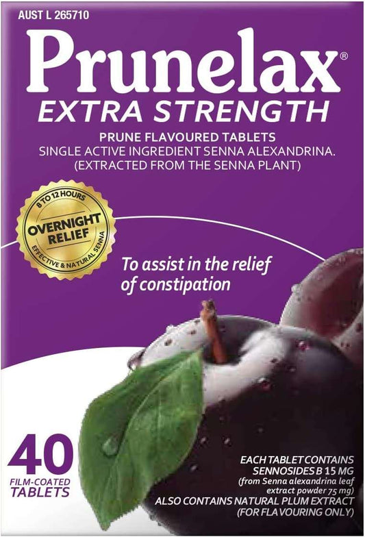 Prunelax Extra Strength 40 Tablets