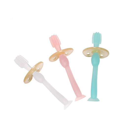 Haakaa 360° Silicone Toothbrush (6 Months+) PINK