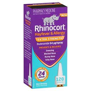 Rhinocort Hayfever and Allergy Non-Drowsy Nasal Spray Extra Strength