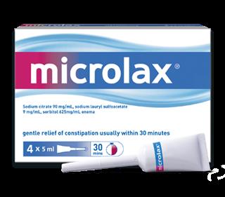Microlax Enema 5ml Tubes 4Pk