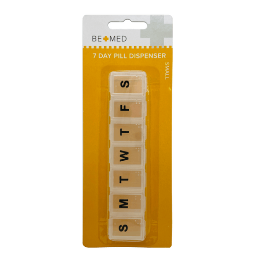BeMed 7 Day Pill Dispenser Clear