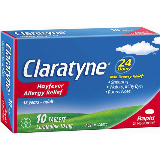 Claratyne Hayfever & Allergy Relief Rapid 10 Tablets