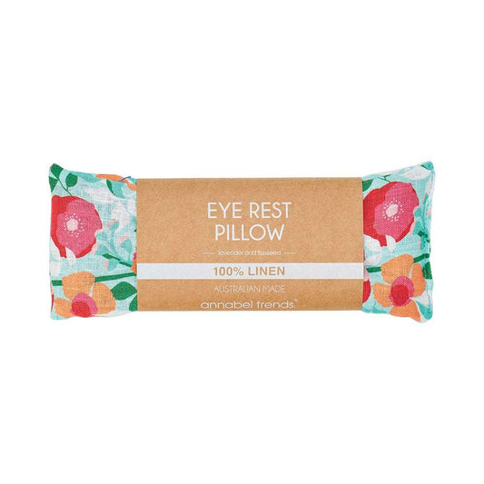 Eye Rest Pillow – Linen – Sherbet Poppies