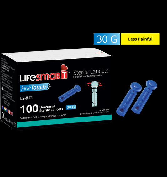 Lifesmart Lancets 30G 100 Sterile Lancets