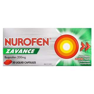 Nurofen Zavance Liquid Capsules 20 Pack