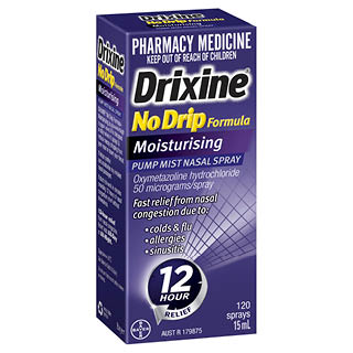 Drixine 12 hour Relief No Drip Moisturising Nasal Spray 15ml