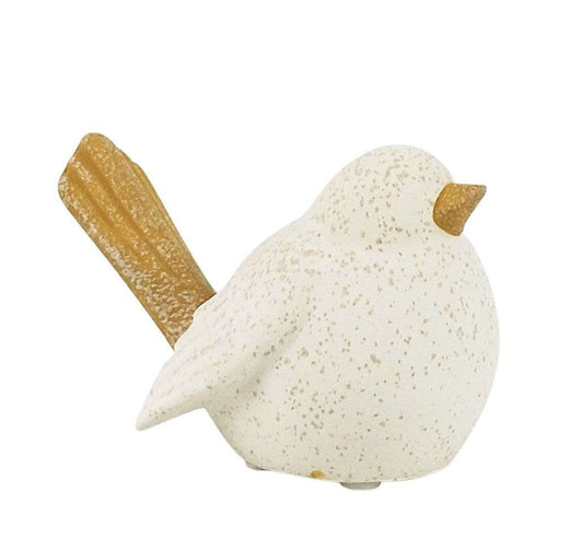 Jenna Bird Ornament Mustard & Sand H8X13