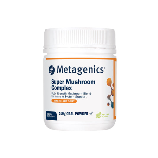 Metagenics Super Mushroom Complex Pine Lime Flavour 100 g Oral Powder