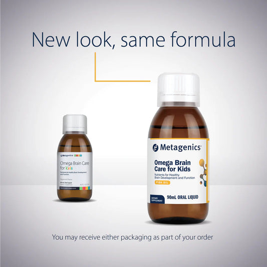 Metagenics Omega Brain Care For Kids Peppermint Flavour 90ml Oral Liquid