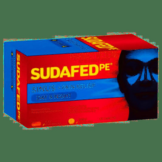Sudafed PE Sinus Day & Night Relief 48 Tablets