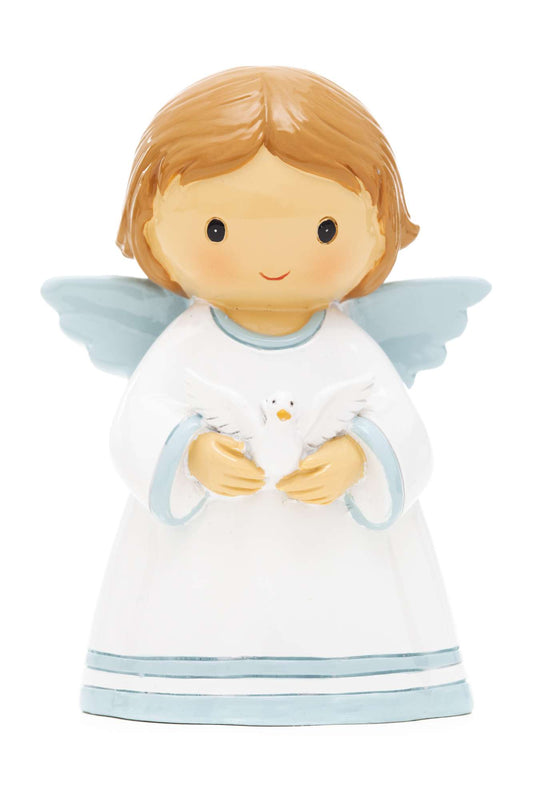 Baby Angel Boy With Dove Statue (Little Drops)