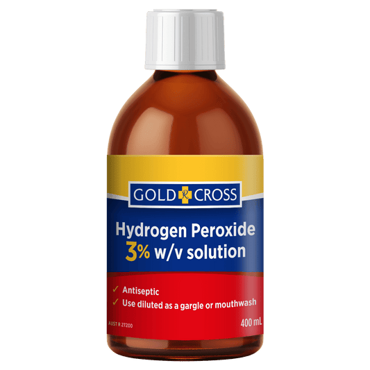 Gold Cross Hydrogen Peroxide 3% w/v Solution 100ml