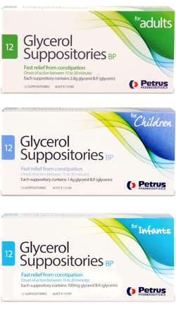 Glycerol Suppositories Adult 2.8g 12