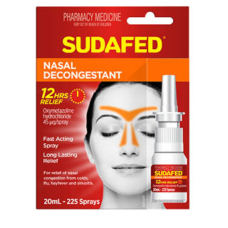 Sudafed Nasal Decongestant Spray 20ml