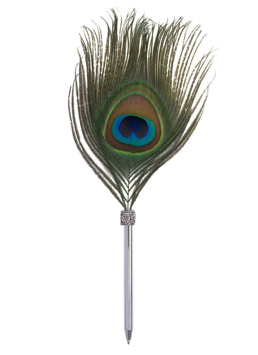 Ball Pen Feathers Vintage Peacock