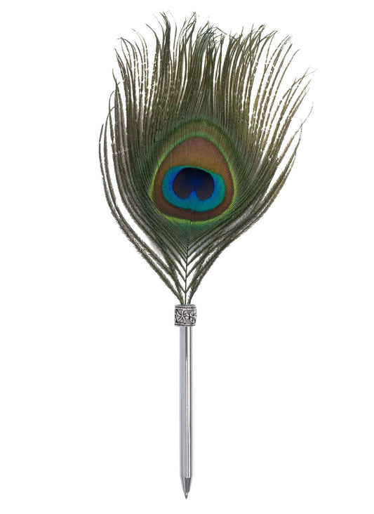 Ball Pen Feathers Vintage Peacock
