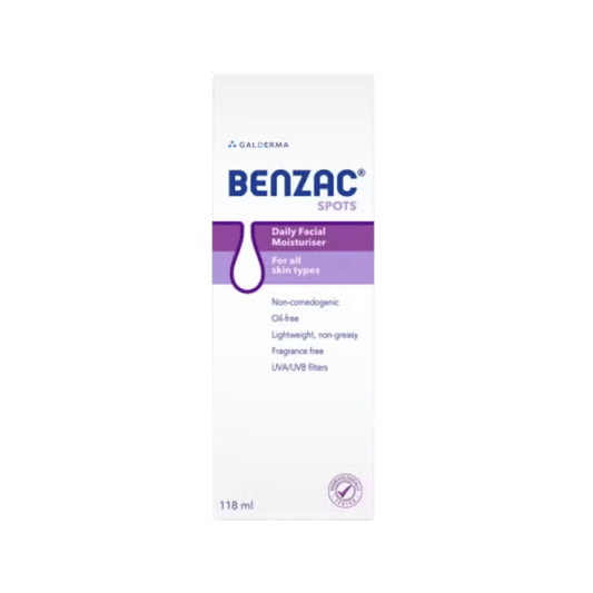 Benzac Spots Daily Facial Moisturiser 118ml