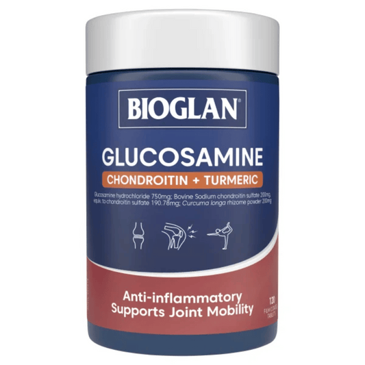 Bioglan Glucosamine Chondrotin + Tumeric 120 Tablets