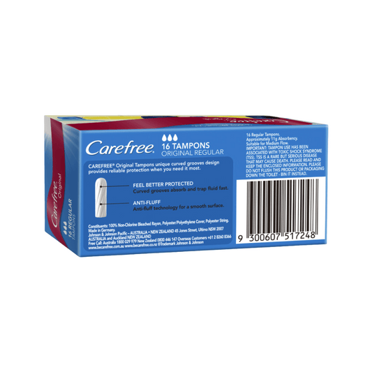 Carefree Original 16 Regular Tampons