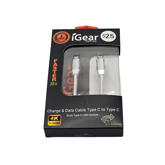 I Gear Charge & Data Cable Type C to Type C