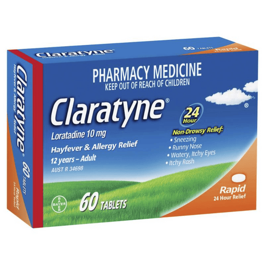 Claratyne Hayfever & Allergy Relief Rapid 60 Tablets **Expiry 6/26**