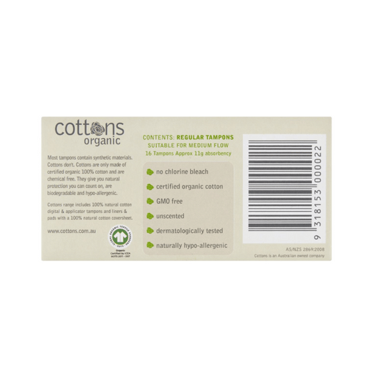 Cottons Tampons Regular 16