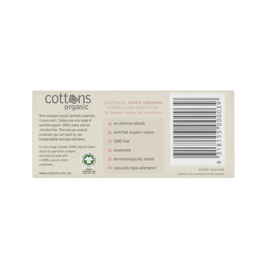 Cottons Tampons Super 16