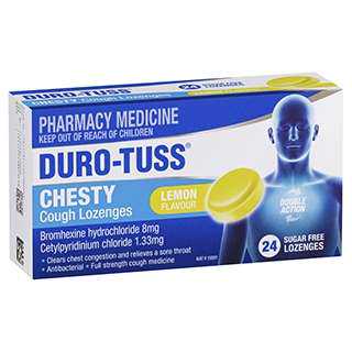 Duro-Tuss Chesty Cough Lozenges Lemon Flavour 24