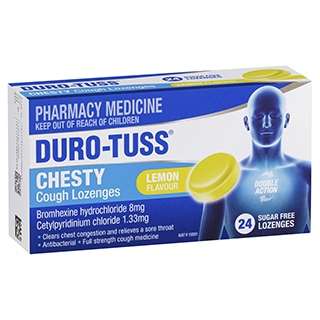 Duro-Tuss Chesty Cough Lozenges Lemon Flavour 24