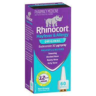 Rhinocort Hayfever & Allergy Nasal Spray Non-Drowsy Original 60 Sprays