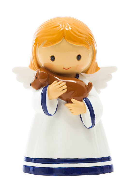 guardian Angel With Puppy Statue (Little Drops)
