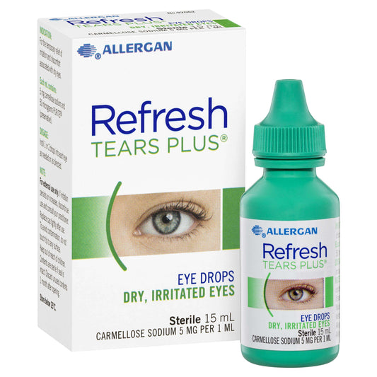 Refresh Tears PLUS Eye Drops 15mL **EXPIRY 10/4/26**
