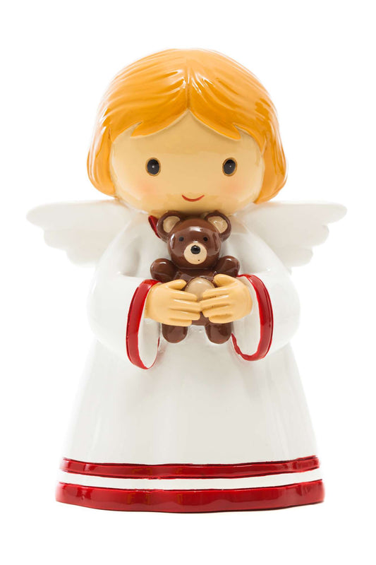 guardian Angel With Bear Statue (Little Drops)