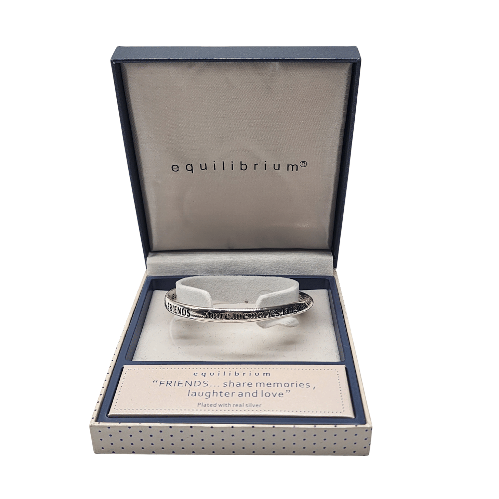 Equilibrium Silver Plated Infinity Bangle Friends, 20 cm, Metallo Equilibrium Silver Plated Infinity Bangle Friends, 20 cm, Metallo