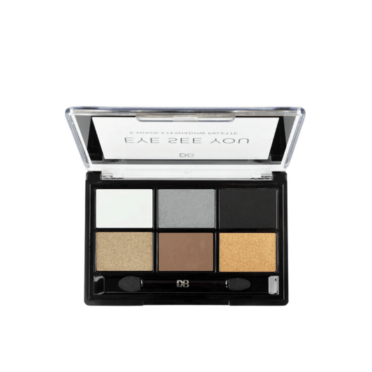 DB Eye See You 6 Shade Eyeshadow Palette Smoke & Glitter