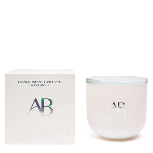 Clear Quartz Crystal 340g Candle