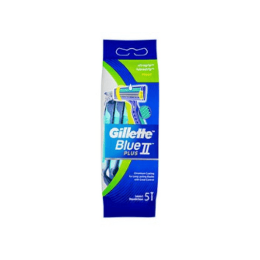 Gillette Blue II Plus Pivot Disposable Razors 5 pack